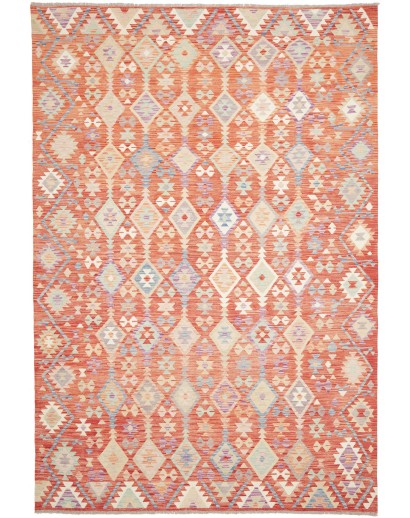 Tappeto Kilim Afghanistan marrone rosso 202x300