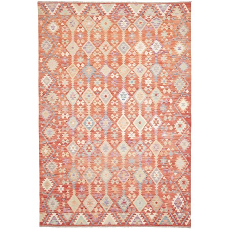 Tappeto Kilim Afghanistan marrone rosso 202x300