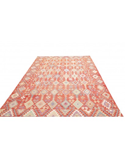 Tappeto Kilim Afghanistan marrone rosso 202x300