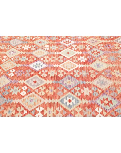 Tappeto Kilim Afghanistan marrone rosso 202x300