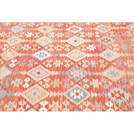 Tappeto Kilim Afghanistan marrone rosso 202x300