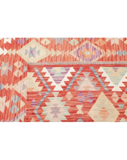 Tappeto Kilim Afghanistan marrone rosso 202x300