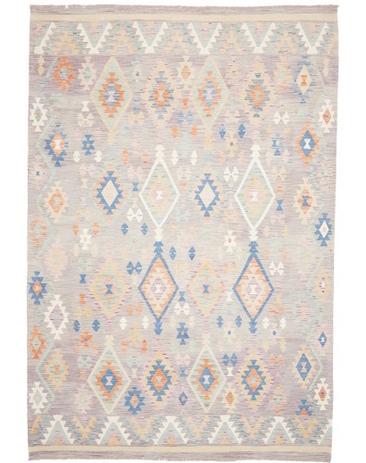 Tappeto Kilim Afghanistan bianco 200x295
