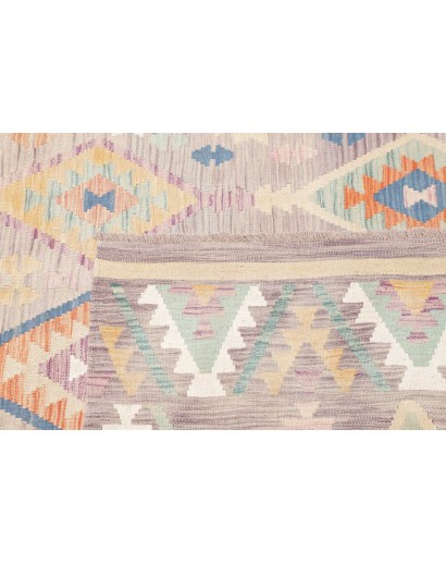 Tappeto Kilim Afghanistan bianco 200x295