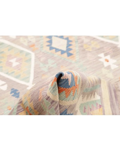 Tappeto Kilim Afghanistan bianco 200x295