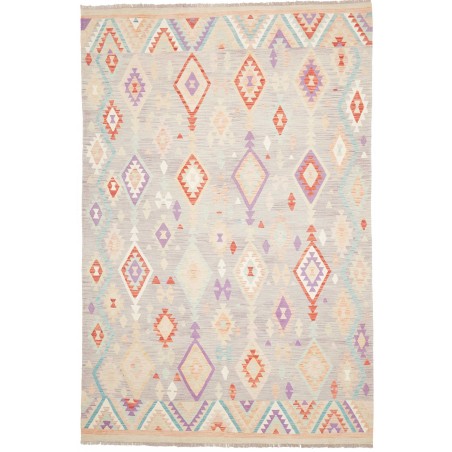 Tappeto Kilim Afghanistan bianco 200x304