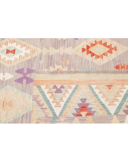 Tappeto Kilim Afghanistan bianco 200x304