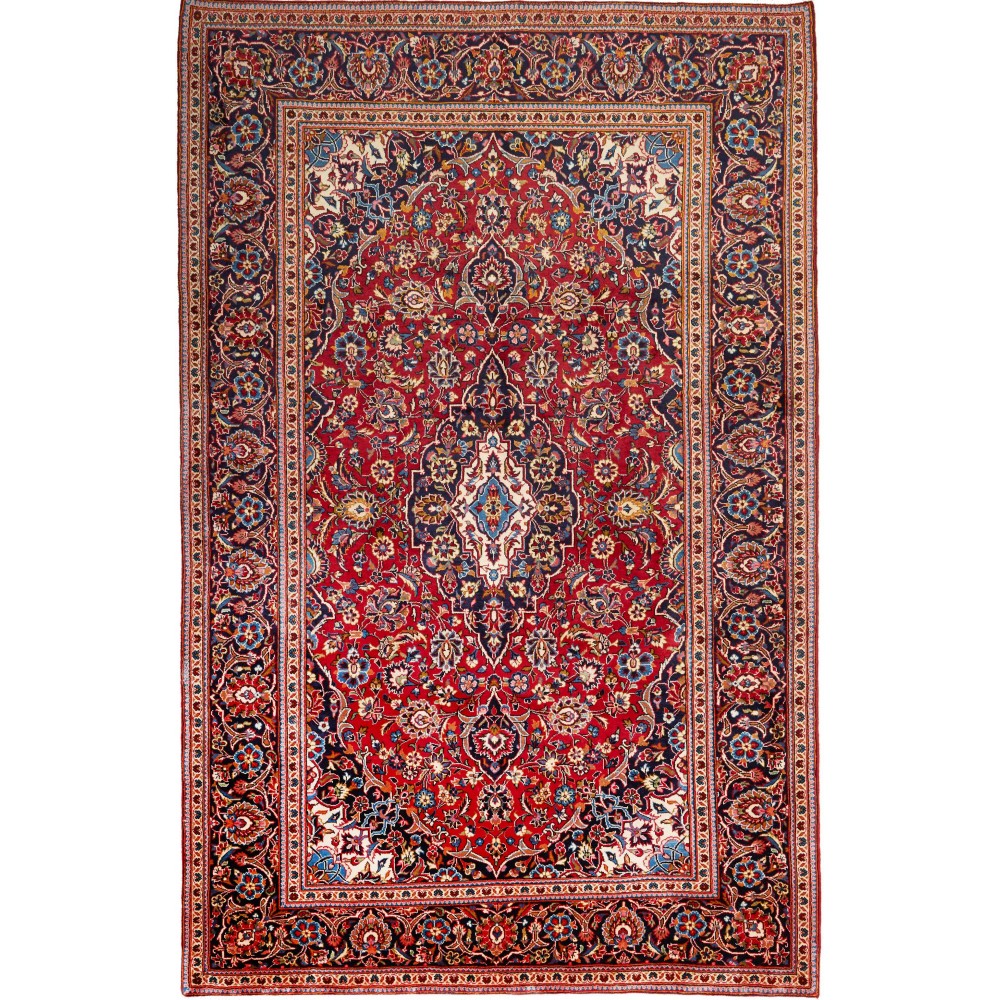 Tappeto Ardakan Persia marrone blu 197x308 Tappeto Ardakan Persia marrone blu 197x308
