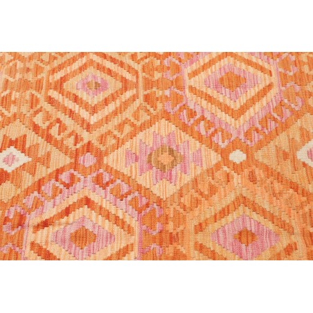 Tappeto Kilim Afghanistan arancione marrone 125x183