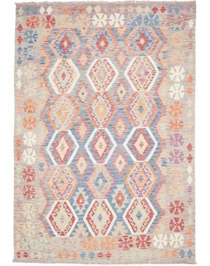 Tappeto Kilim Afghanistan beige marrone 180x258