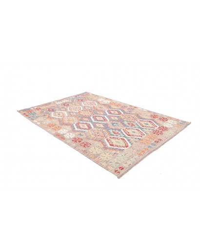 Tappeto Kilim Afghanistan beige marrone 180x258