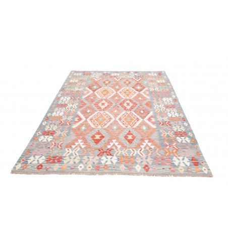 Tappeto Kilim Afghanistan beige azzurro 171x257