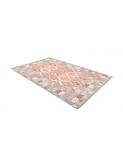 Tappeto Kilim Afghanistan beige azzurro 171x257