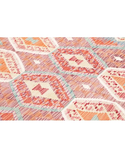 Tappeto Kilim Afghanistan beige azzurro 171x257