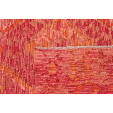 Tappeto Kilim Afghanistan rosso arancione 127x177