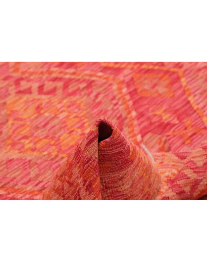 Tappeto Kilim Afghanistan rosso arancione 127x177