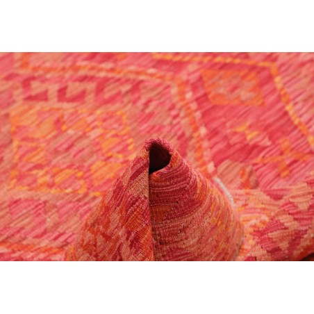 Tappeto Kilim Afghanistan rosso arancione 127x177