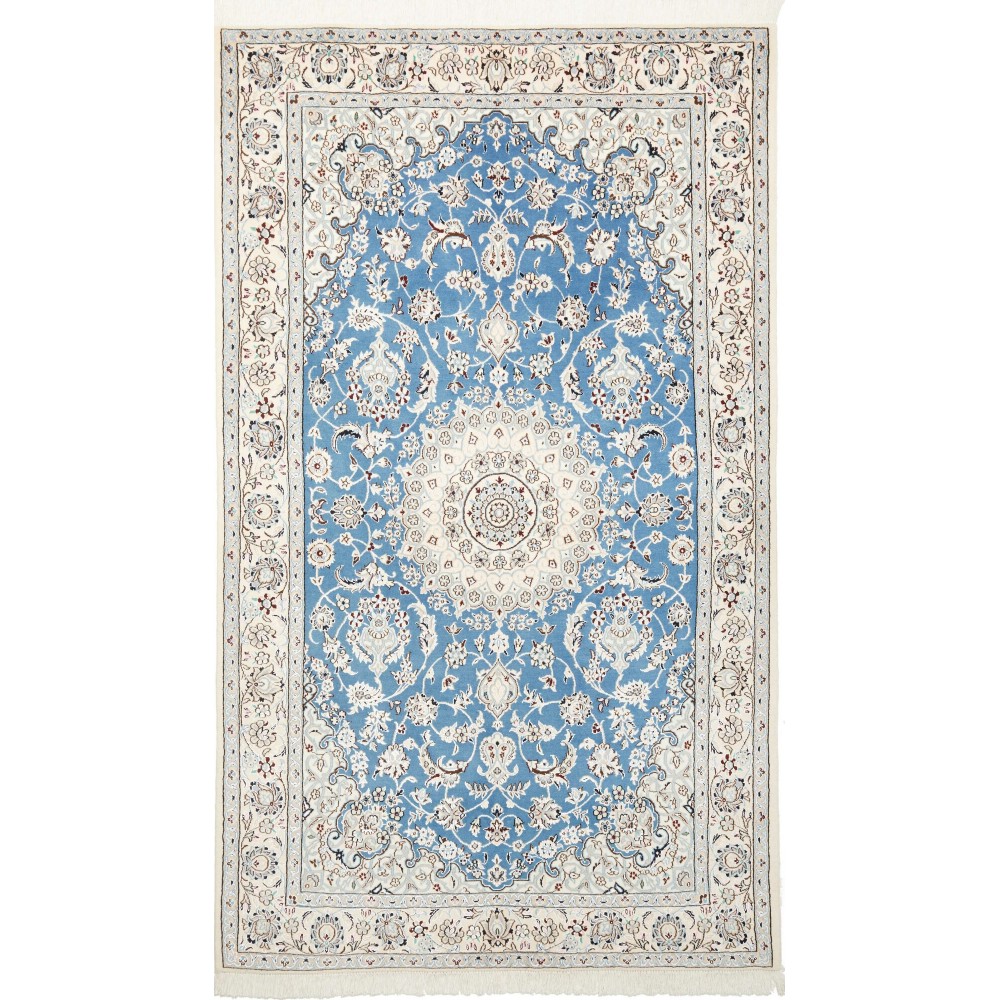 Tappeto Nain 9La Persia bianco grigio 135x227 Tappeto Nain 9La Persia bianco grigio 135x227