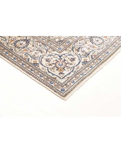 Tappeto Kashan Persia bianco grigio 195x302