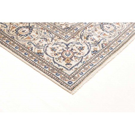 Tappeto Kashan Persia bianco grigio 195x302