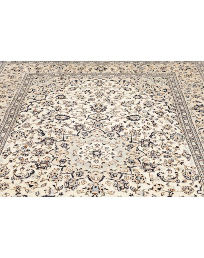 Tappeto Kashan Persia bianco grigio 200x320
