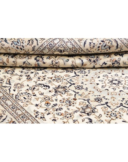 Tappeto Kashan Persia bianco grigio 200x320