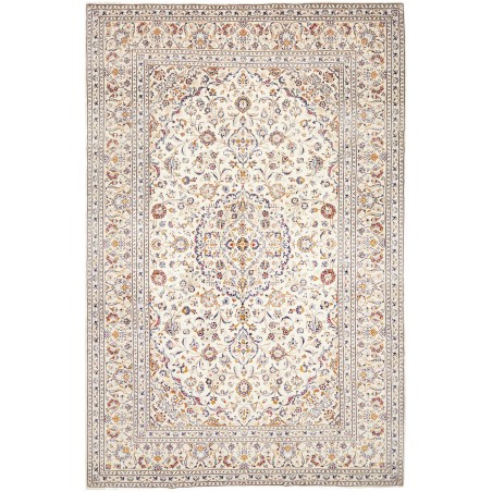 Tappeto Kashan Persia bianco grigio 205x312