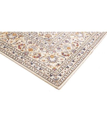 Tappeto Kashan Persia bianco grigio 205x312