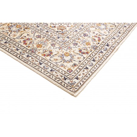 Tappeto Kashan Persia bianco grigio 205x312