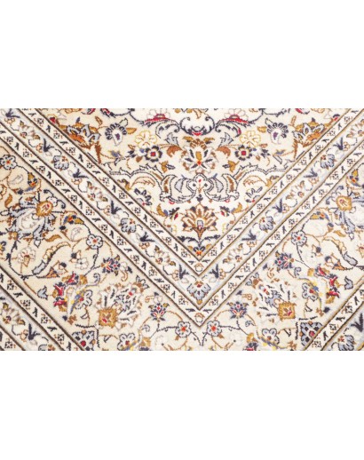 Tappeto Kashan Persia bianco grigio 205x312