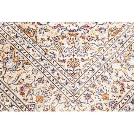 Tappeto Kashan Persia bianco grigio 205x312