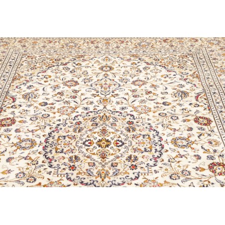 Tappeto Kashan Persia bianco grigio 205x312
