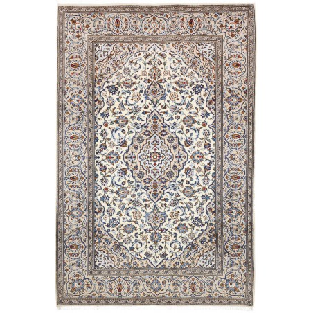 Tappeto Kashan Persia bianco verde 197x304
