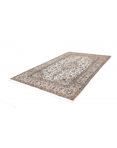 Tappeto Kashan Persia bianco verde 197x304