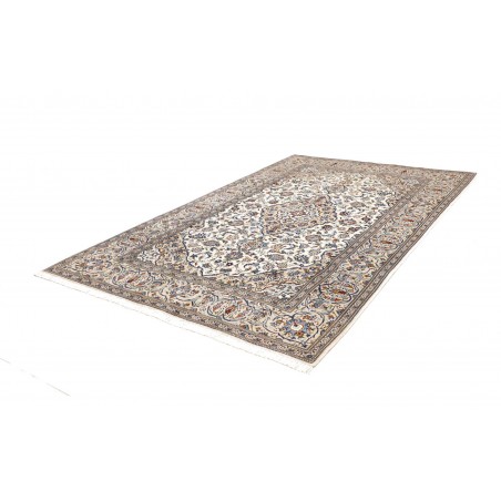 Tappeto Kashan Persia bianco verde 197x304