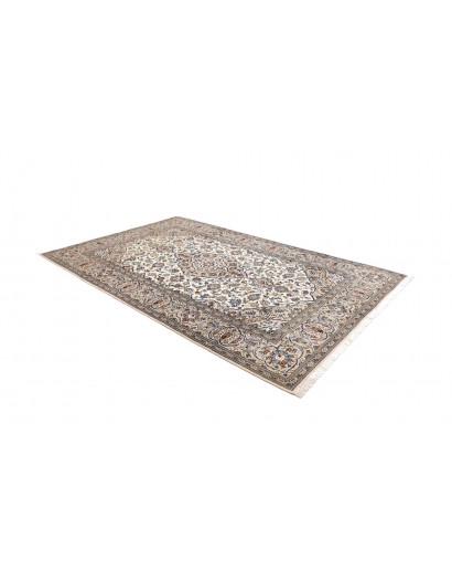 Tappeto Kashan Persia bianco verde 197x304