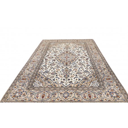 Tappeto Kashan Persia bianco verde 197x304