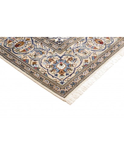 Tappeto Kashan Persia bianco verde 197x304