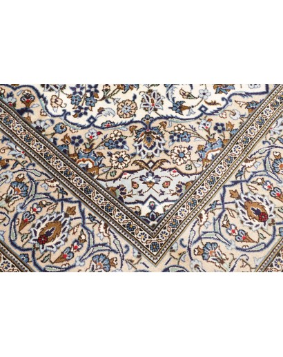 Tappeto Kashan Persia bianco verde 197x304
