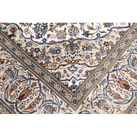 Tappeto Kashan Persia bianco verde 197x304