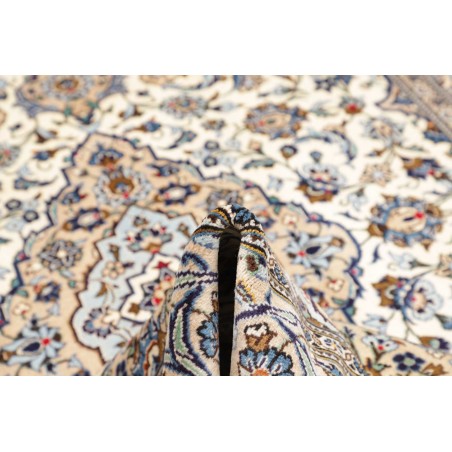 Tappeto Kashan Persia bianco verde 197x304