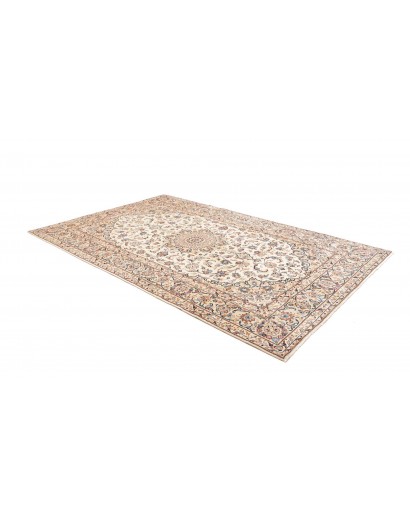 Tappeto Kashan Persia bianco marrone 197x300