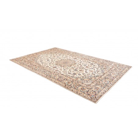 Tappeto Kashan Persia bianco marrone 197x300