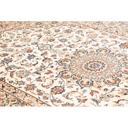 Tappeto Kashan Persia bianco marrone 197x300