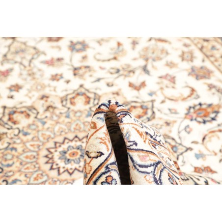 Tappeto Kashan Persia bianco marrone 197x300