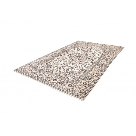 Tappeto Kashan Persia bianco grigio 197x302