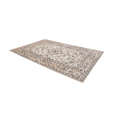 Tappeto Kashan Persia bianco grigio 197x302