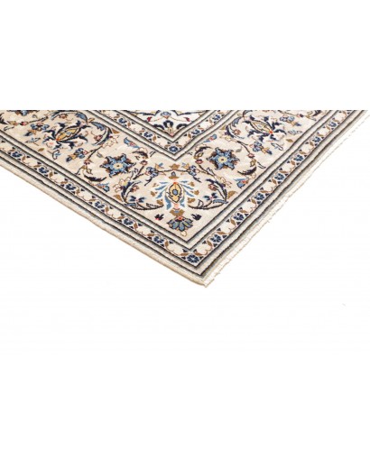 Tappeto Kashan Persia bianco grigio 197x302