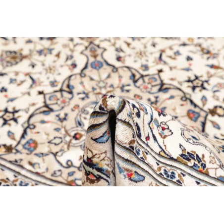 Tappeto Kashan Persia bianco grigio 197x302