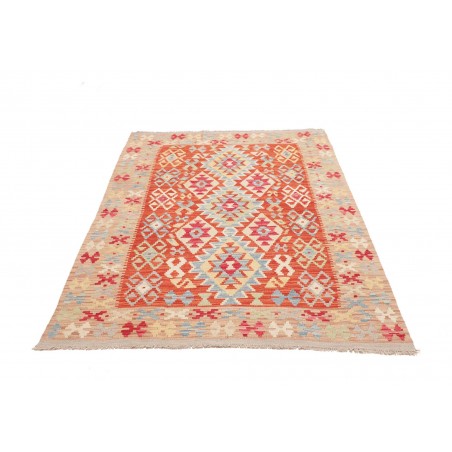 Tappeto Kilim Afghanistan marrone rosso 127x186